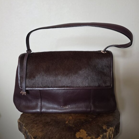 Radley London Witley Haircalf Leather Shoulder Bag Clove w/ Matching Wallet - Picture 7 of 16